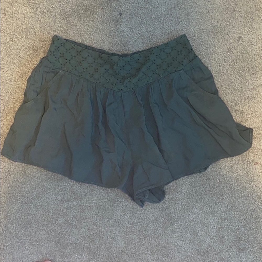 Green soft shorts NWT